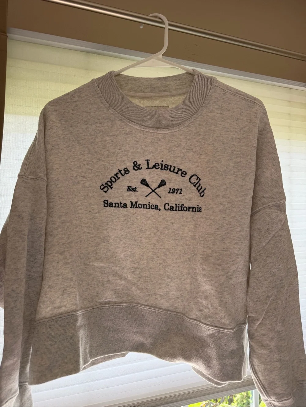 Abercrombie & Fitch Light Heather Gray Crewneck Sweatshirt - Picture 2 of 3